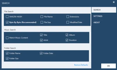Скриншот приложения Ashisoft Duplicate File Finder - №3