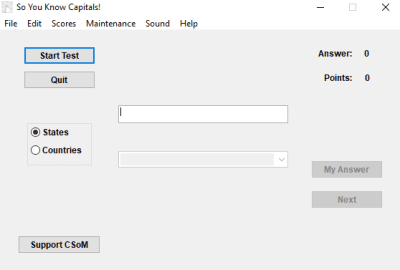 Скриншот приложения So You Know Capitals! - №1