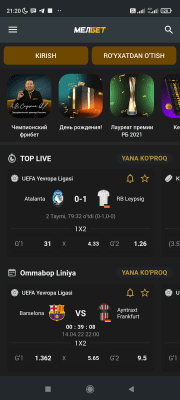 Скриншот иловалар Melbet UZ - №3