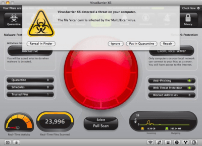 Скриншот приложения VirusBarrier X8 - №2