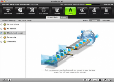 Скриншот приложения VirusBarrier X8 - №3