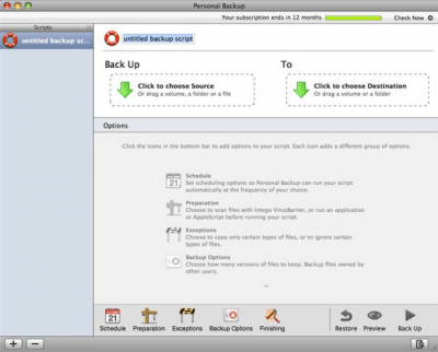 Скриншот приложения Personal Backup X6 - №3