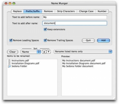 Скриншот приложения Name Munger - №2