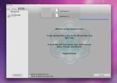 Скриншот приложения Data Recovery Guru - №1