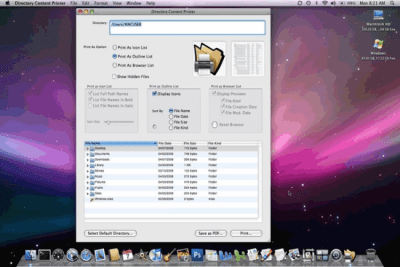 Скриншот приложения Directory Content Printer - №1