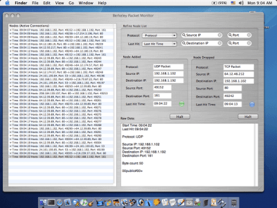 Скриншот приложения Berkeley Packet Monitor - №1