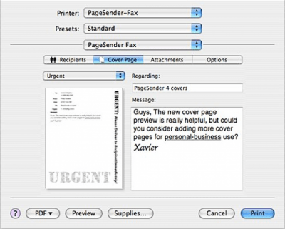Скриншот приложения PageSender Fax Center - №3