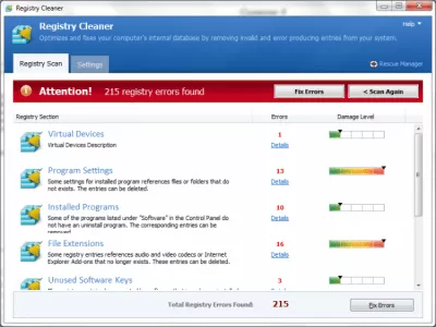 Скриншот приложения Registry Cleaner - №2