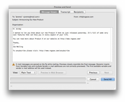 Скриншот приложения MailShoot - №3