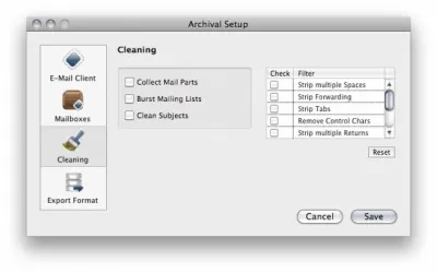 Скриншот приложения Mail Archiver X - №4