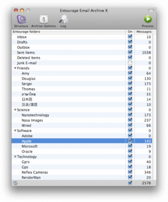 Скриншот приложения Entourage Email Archive X - №1