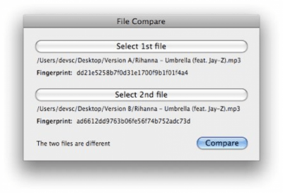 Скриншот приложения File Compare - №2