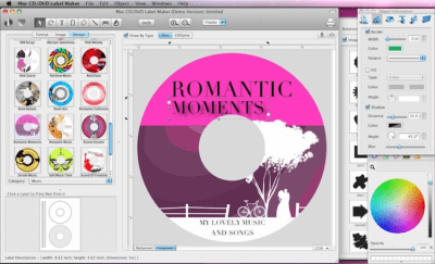 Скриншот приложения Mac CD/DVD Label Maker - №1