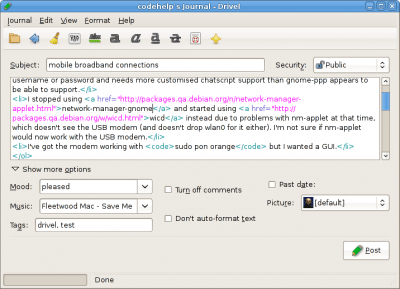 Скриншот приложения Drivel - №4