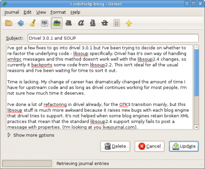 Скриншот приложения Drivel - №5
