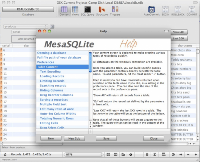 Скриншот приложения MesaSQLite - №6