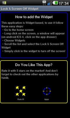 Скриншот приложения Lock & Screen Off Widget - №2