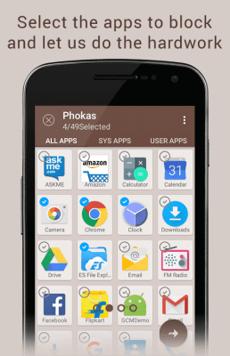 Скриншот приложения Phokas Self Control App - №2