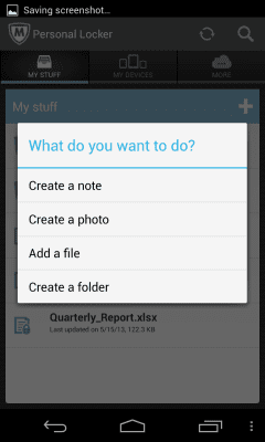 Скриншот приложения McAfee Personal Locker - №3