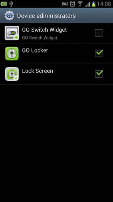 Скриншот приложения Go Launcher Ex Lock Screen - №2