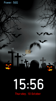 Скриншот приложения Halloween Voice Lock Screen - №1