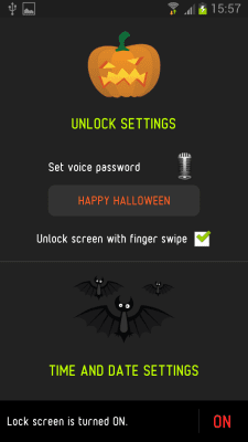 Скриншот приложения Halloween Voice Lock Screen - №2
