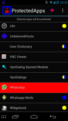 Скриншот приложения ProtectedApps - №1