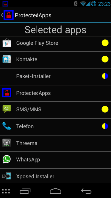 Скриншот приложения ProtectedApps - №2