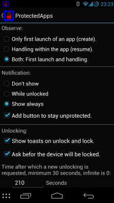 Скриншот приложения ProtectedApps - №6