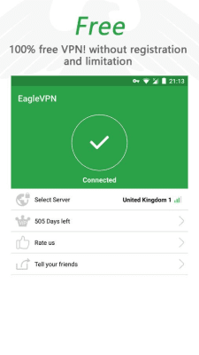 Скриншот приложения Eagle VPN: бесплатный прокси - №1