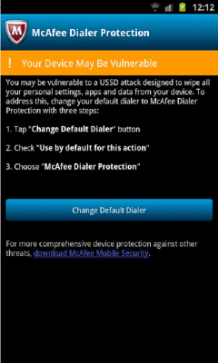 Скриншот приложения McAfee Dialer Protection - №1