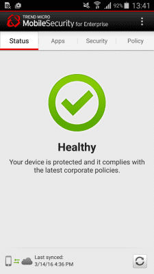 Скриншот приложения Enterprise Mobile Security - №1