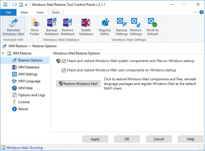 Скриншот приложения Windows Mail Restore Tool - №5