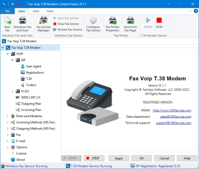 Скриншот приложения Fax Voip T.38 Modem - №3