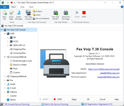 Скриншот приложения Fax Voip T.38 Console - №4
