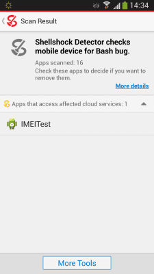 Скриншот приложения Shellshock Detector - №3