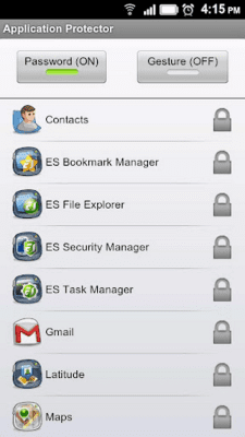 Скриншот приложения ES Security Manager(Beta) - №2