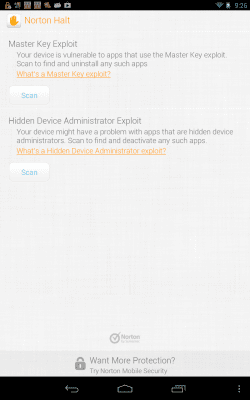 Скриншот приложения Norton Halt exploit defender - №5