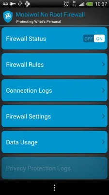 Скриншот приложения Mobiwol: Firewall без root - №1