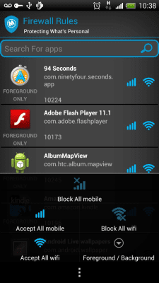 Скриншот приложения Mobiwol: Firewall без root - №3