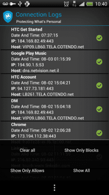 Скриншот приложения Mobiwol: Firewall без root - №4
