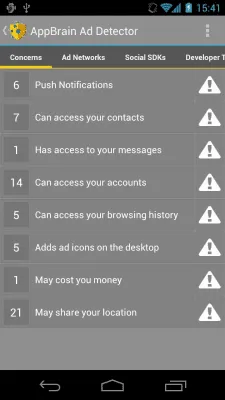 Скриншот приложения AppBrain Ad Detector - №2
