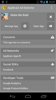 Скриншот приложения AppBrain Ad Detector - №3