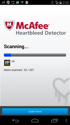 Скриншот приложения McAfee Heartbleed Detector - №3