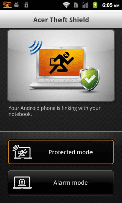 Скриншот приложения Acer Theft Shield - №2
