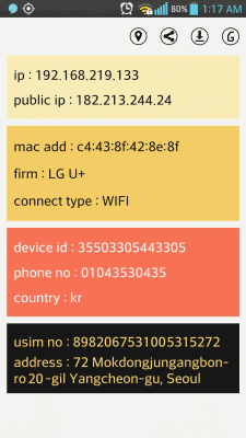 Скриншот приложения Простой IP Config Дисплей - №2
