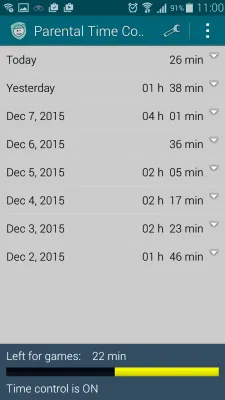 Скриншот приложения Родительский Контроль Времени - №1
