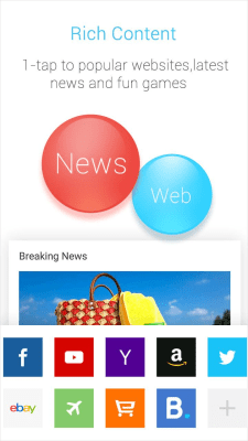 Скриншот приложения Браузер APUS Турбо - №3