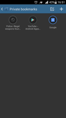 Скриншот приложения Private Bookmarks for Next Browser - №3