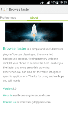 Скриншот приложения Browse faster for Next Browser - №7